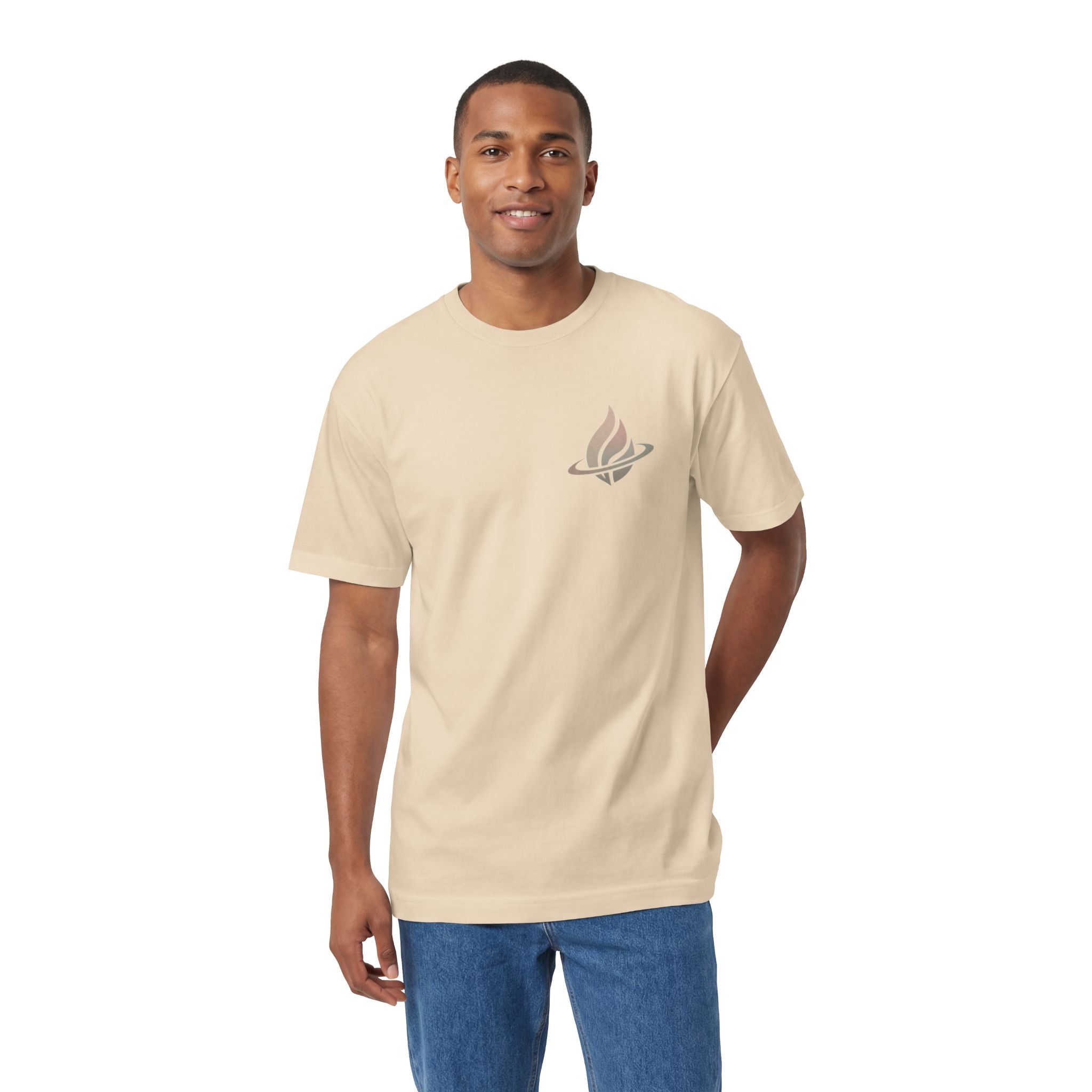 Classic Tee — Flaming Torch Crest Graphic T‑Shirt