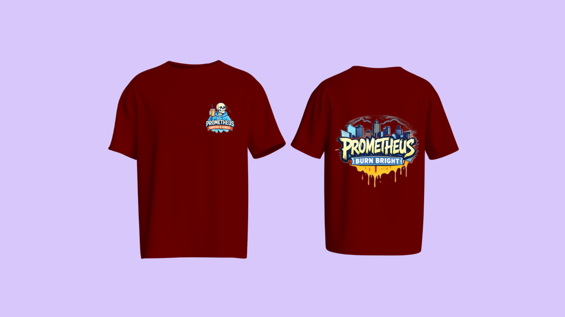 Prometheus 'Follow the Flame' Graphic T‑Shirt