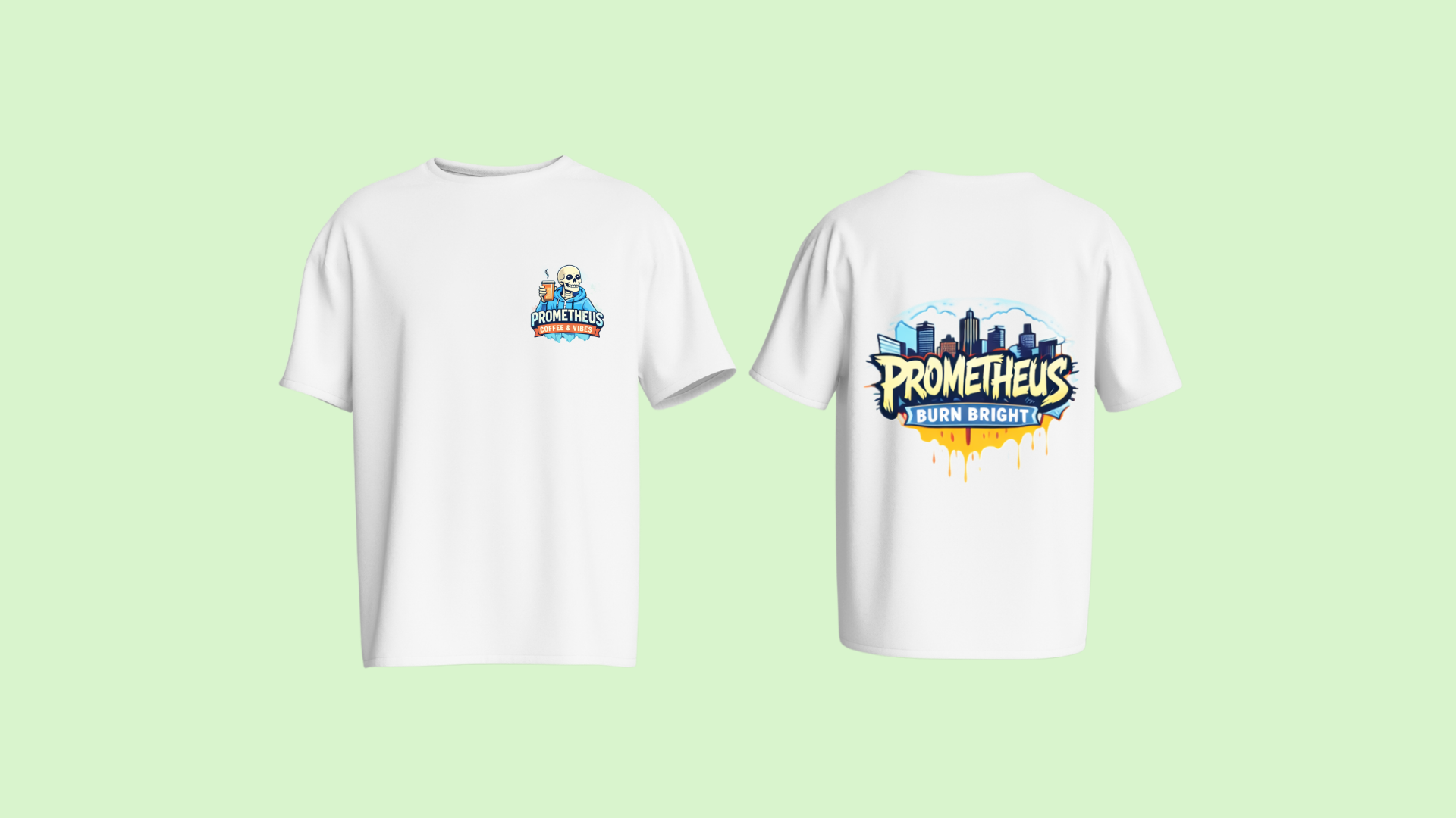 Prometheus 'Follow the Flame' Graphic T‑Shirt