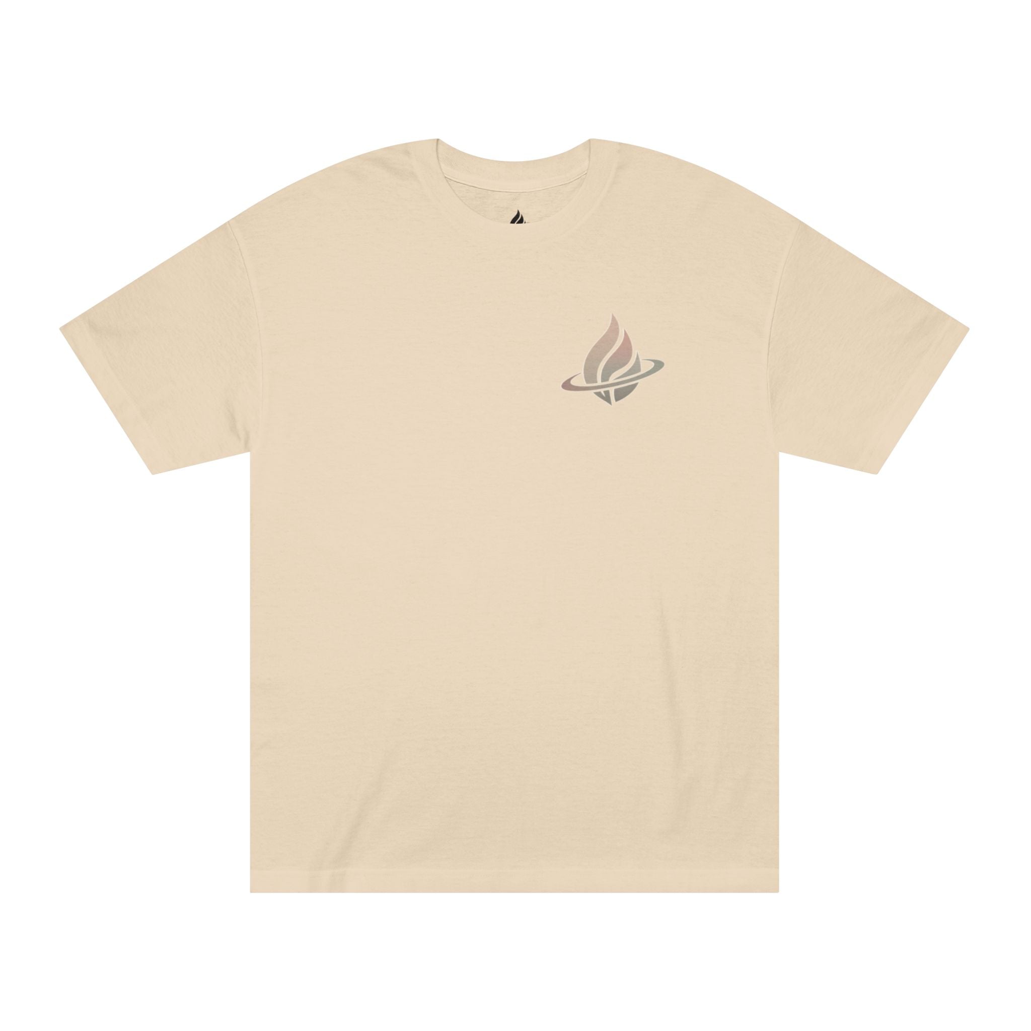 Classic Tee — Flaming Torch Crest Graphic T‑Shirt