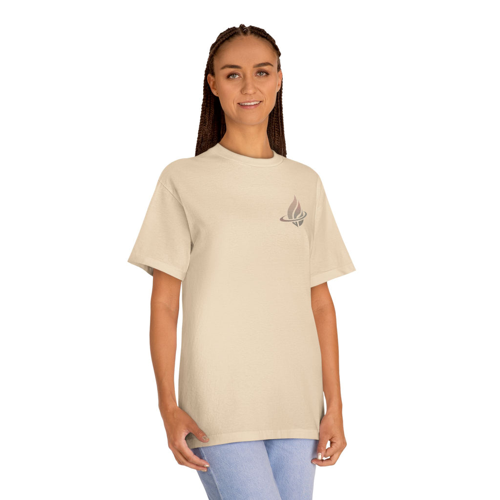 Classic Tee — Flaming Torch Crest Graphic T‑Shirt